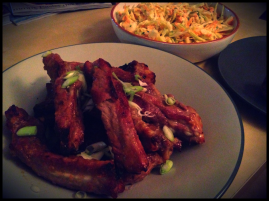 Chinese-Style Ribs with Coleslaw